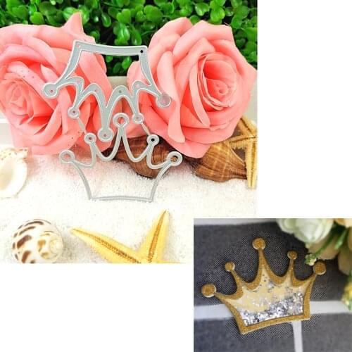 Crown is suitable for making Christmas metal cutting die and DIY scrapbook photo album greeting card 3D creative 2021 NEW