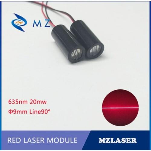 Red line laser module 635nm20mw Line 90 degree Industrial grade marking instrument laser module
