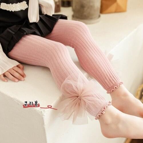 Bow girls leggings baby pants socks pantalones para bebe high waist pants