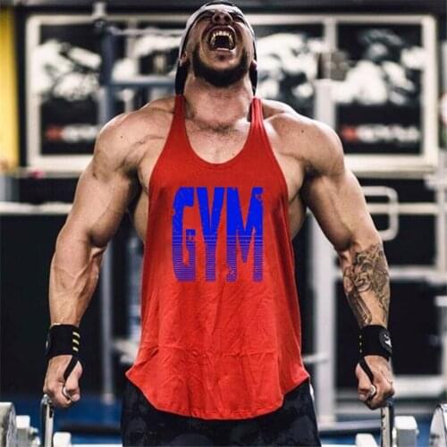 Fashion Workout Man Undershirt Gym Clothing Tank Top Mens Bodybuilding Muscle Sleeveless Singlets Fitness Training Running Vests