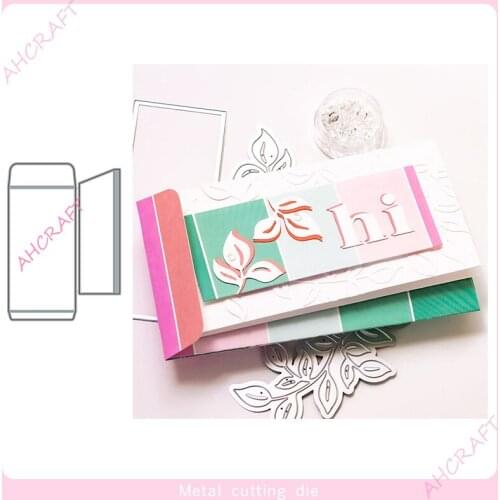 Medium Envelope Metal Cutting Dies for DIY Scrapbooking Photo Album Decorative Embossing Paper Card Crafts Die 2021