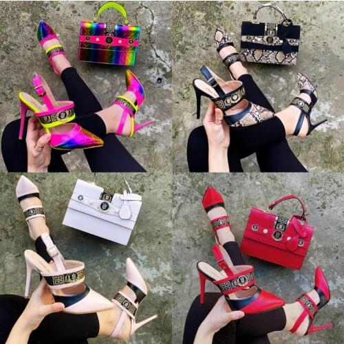 Miss Melisa Sets with stones Special occasions shoes and bag set TS107