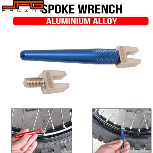 Motorcycle CNC Universal Spoke Nipple Wrench Wheel Rim Spoke Adjuster Spanner Repair Service Tool For KTM Husqvarna YAMAHA HONDA