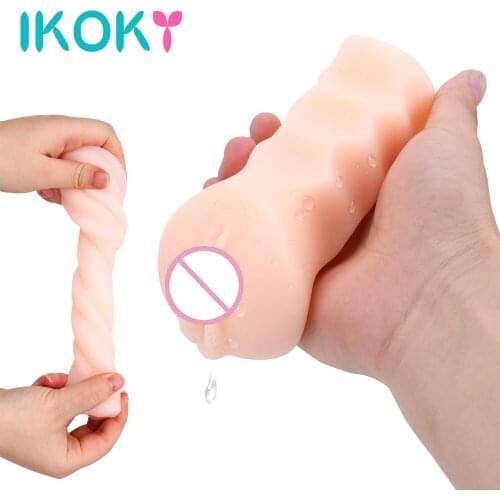 13cm Male Masturbator Artificial Vagina Real Pussy Sex Toy for Man Penis Massage Glans Sucking Erotic Machine Sextoys Adult Shop