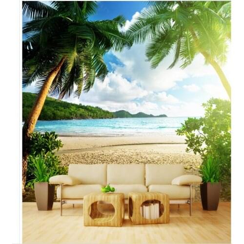 Wallpaper for walls Home Decoration Romantic Hawaiian background wall mural wallpaper bathroom