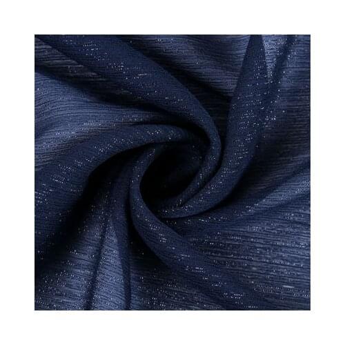 Shredded silk crepe fabric silver crepe chiffon Metallic chiffon fabric stage cloth DIY wedding decorating cloth