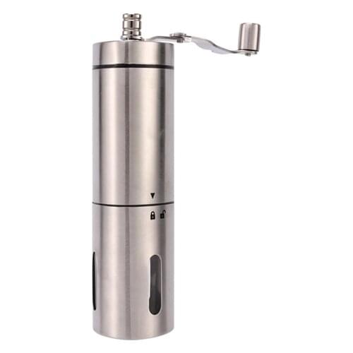 Manual Coffee Grinder- Hand Conical Coffee Bean Grinder With Ceramic Mechanism By Flafster Kitchen- Portable Stainless Steel B