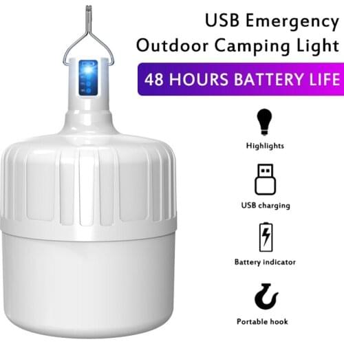 Camping Light USB Rechargeable Led Light 18/42 LED Portable Emergency Bulb Battery Charge Lamp Home Night Outdoor Market