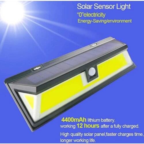 LED Solar Light Outdoor Solar Lamps PIR Motion Sensor Wall Light Waterproof Solar Powered Sunlight For Garden Decoration lights