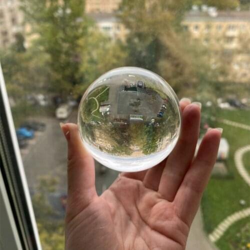Home Decoration 100mm Magic Crystal Ball Optical Prism Crystal Ball Optical Glass Reflective Spheres For Christmas Gifts