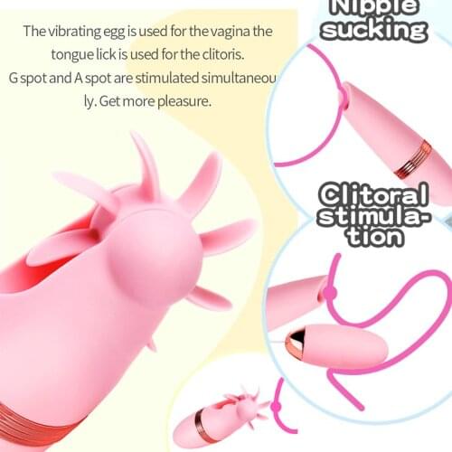 Nipple Sucker Vibrator Clitoris Stimulator Female Masturbation Anal Plug Sex Toys For Women Couples Tongue Lick/Suck/jumping Egg