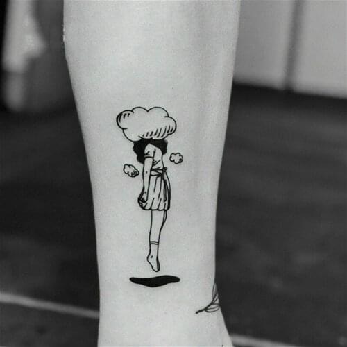 1pcs Kawaii Girl Tattoo for Men and Women Party Favors Temporary Body Art Shoulder Tattoo Sticker Party Cosplay