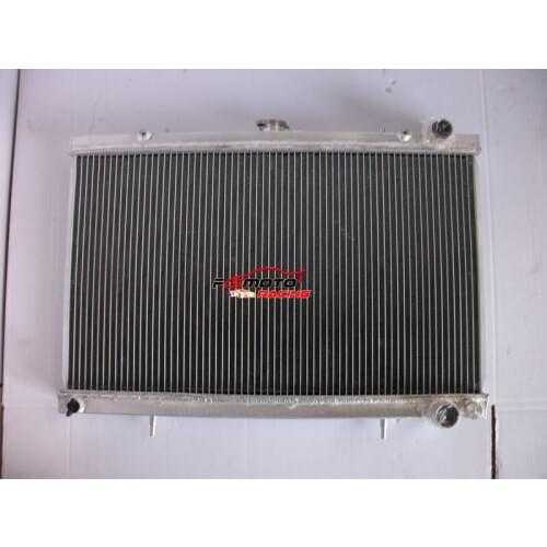 2 Row 42mm Aluminum Racing Radiator For Nissan Skyline S13 CA18 R32 RB20