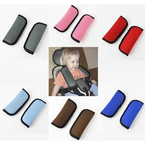 2Pcs Baby Safety Seat Belt Shoulder Cover Protector Kids Resistant Protector Crotch Seat Belt Cover For Car Safe Accessories