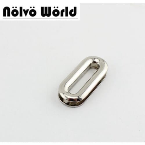 50pcs 29mm 3colors High quality material grommet fashion bags metal fitting hardware oval eyelets with screws