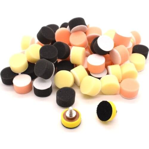 62 Pcs 1 Inch 25mm Buff Polishing Pad Kit For Car Polishing Multipurpose Polishing Pad