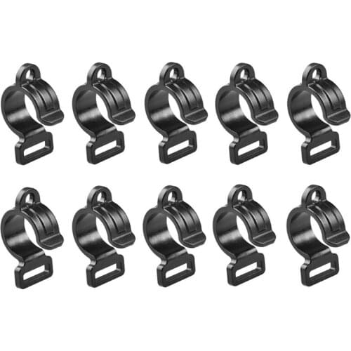 A0KA 10pcs Tent Hooks Camping Caravan Awning Tent Wind Rope Clamp Tent Clip Outdoor Windproof Accessories