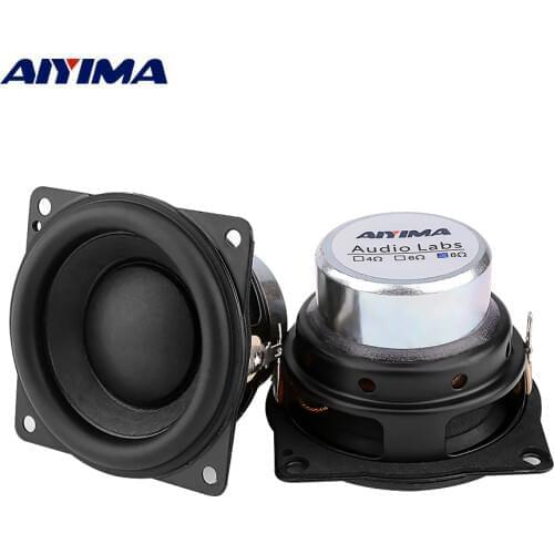 AIYIMA 2Pcs 2 Inch Full Range Audio Speakers 8 Ohm 15W Neodymium Magnet Hifi Stereo BT Speaker Home Theater Loudspeaker