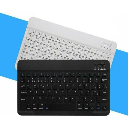 Wireless bluetooth Ultra-slim Keyboard for IOS/Android Tablet PC Windows Cell Phone Keyboards With USB Rechargeable Cable