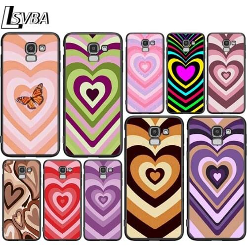 Love Coffee Heart for Samsung Galaxy J2 J3 J4 Core J5 J6 J7 J8 Prime duo Plus 2018 2017 2016 Soft Black Phone Cover