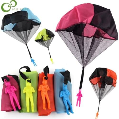 Hand Throwing kids Mini Light Play Parachute Toys For Children Outdoor Games Soldier Outdoor Sports Educational Toys Kids ZXH