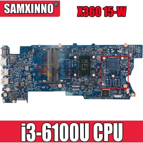 For HP X360 15-W 15-BK Series Laptop Motherboard With SR2EU i3-6100U 448.06203.0021 860592-601 860592-001 100% Tested Fast Ship