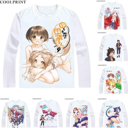 Yuuna and the Haunted Hot Springs T-Shirts Long Sleeve Shirts Anime Manga Yuragi-so no Yuna-san Kogarashi Fuyuzora Cosplay Shirt