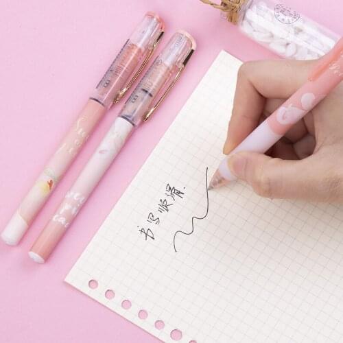 M&G 0.5mm Gel Pen Happy Peach Limited Quick Dry Extra Fine Ballpoint Pen Signature School Office Gift