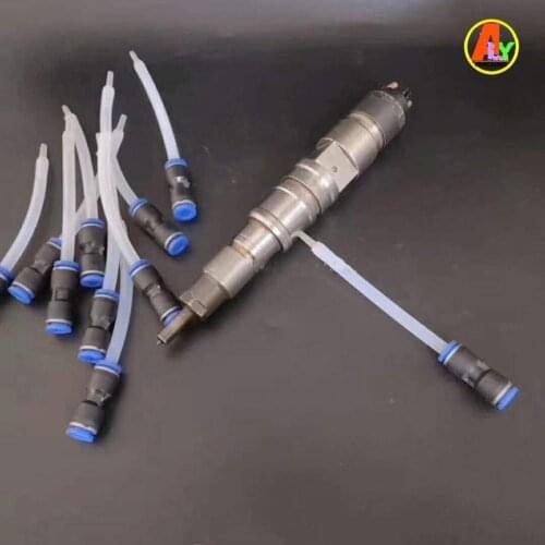 Common Rail Injector Repair Straight Plug-in Oil Return Transparent Tube with Built-in Fuel Injector Quick Return Connector