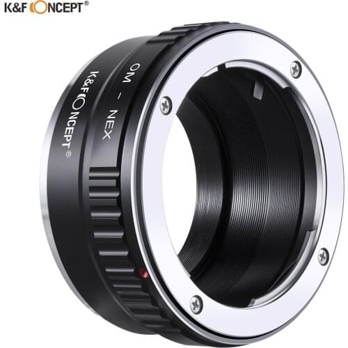 K&F CONCEPT Lens Adapter Ring for Olympus OM Lens to Sony NEX E mount Alpha A5000 7R A3000 A7 A7R A6000 Camera