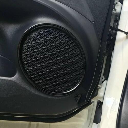 For Toyota Prius 2016 2017 2018 ABS Matte Inside Door Stereo Audio Speaker Sound Louder Ring Cover Trim Interior Accessories
