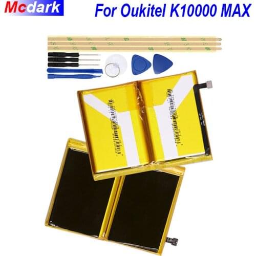 Mcdark 10000mAh Battery For Oukitel K10000 MAX Batterie Bateria Accumulator AKKU ACCU PIL Mobile Phone+Tools