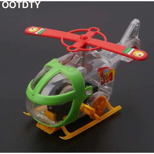 Mini Helicopter Aircraft Clockwork Winding Drones Kids Toy Birthday Party Gift
