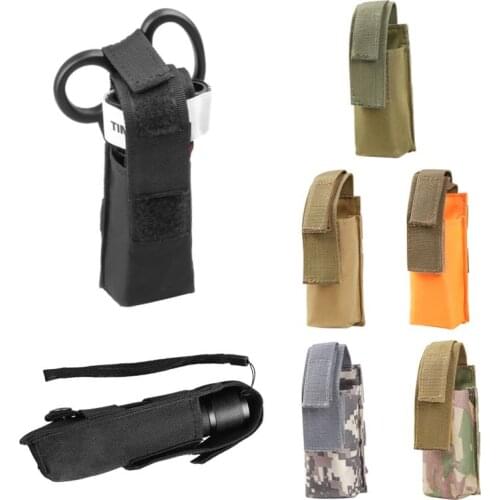 Molle Tactical Flashlight Pouch M5 Single Pistol Magazine Pouch Torch Holder Case CAT Tourniquet storage bag