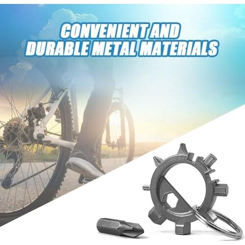 12 in 1 Multitool Opener Screwdriver Stainless Steel Bicycle Repair Tools Portable Keychain Bottle Cycling Bike Accessories