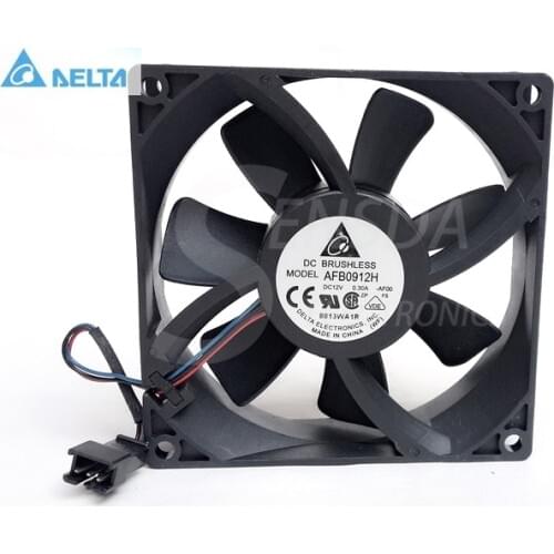 Wholesale for delta Electronics AFB0912H -AF00 9025 9225 90mm 9cm DC 12V 0.30A 3-pin 3-wire server axial cooling fan