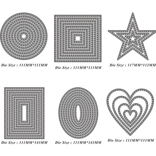 Perforated Frame 2021 New Metal Cutting Dies Stencils for DIY Scrapbooking Photo Album Decorative Embossing DIY Paper Cards