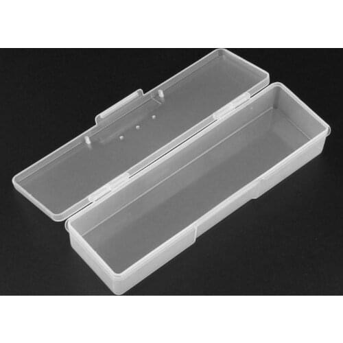 Plastic Translucent Nail Art Storage Box Manicure Tools Nail Dotting Drawing Pens Holder Container Manicure Organizer Case Box