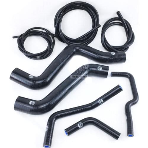Silicone Radiator hose For FIAT COUPE 2.0 16V GT TRUBO + Vacuum Hose Kit (8 pcs) RED/BLUE/BLACK