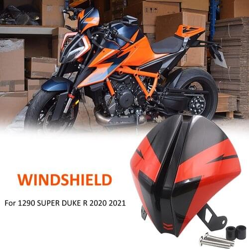 2021 2020 For 1290 Superduke R Fly Screen Motorcycle Front Windshield Windscreen Airflow Wind Deflector And Rear Seat Cover