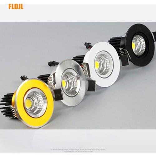 Dimmable embedded LED ceiling light 3W 5W 7W 9W 12W 15W 18W LED decoration AC85-230v led