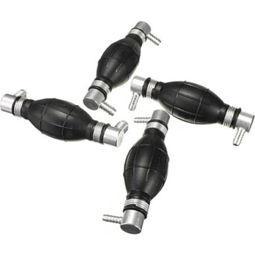 High Quality 6/8/10/12mm Fuel Primer Blub Hand Pump Petrol Diesel Inline Filter Black Rubber Car and boat right angle hand pump