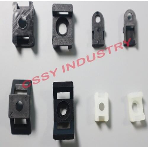 Freeshipping Plastic Cable Tie Mount Base Holder clamps STM-0 STM-1S STM-1 STM-2 STM-3 black color