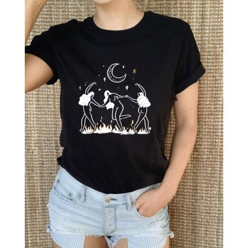 WE ARE THE GRANDDAUGHTERS T-Shirt bonfire Era female graphic top summer trendy Shirts women fashion Casual grunge aesthetic Tee