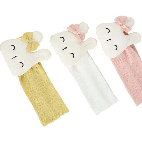 1pc Pink White Sweet Rabbit Kid Headband Soft Cotton Banny Head Cartoon Hairband Yellow Animal Animation Head Wrap Birthday Gift