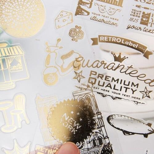 1pcs/lot Kawaii Hot Stamping decoration stickers DIY diary planner sticker Gift for Girl wedding sticker