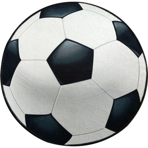 14 Styles Ball Round Carpet Football Basketball Living Room Children Kids Boys Bedroom Chair Rugs Bath Non-slip Mats Decorate