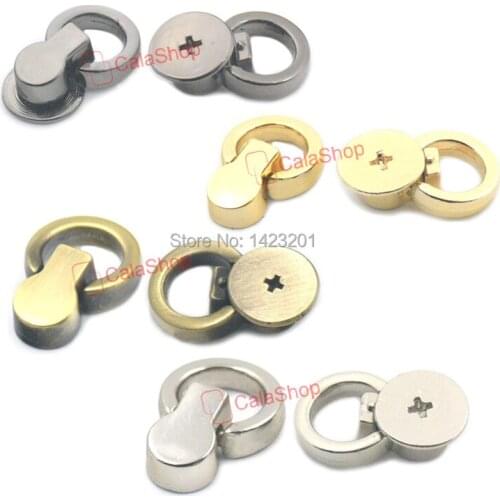 20 Pcs / Lot 8mm O-ring Metal Head Button Stud Screwback Spot Nail Rivet with Screw Bag Purses Rivets Craft