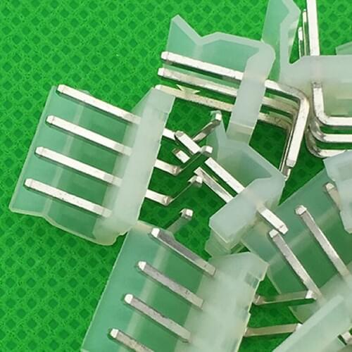 20pcs/lot male right angle 3.96mm material CH3.96 Connectors Leads pin Header 3.96mm connector CH3.96-AW