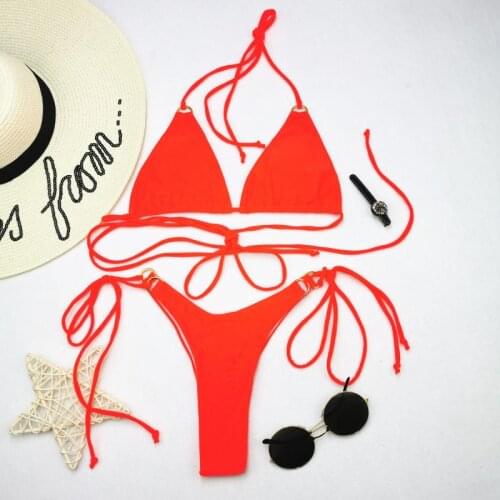 2020 New Bikini Micro Swimwear Mini Women Swimsuit Sexy Bandage Brazilian Bikini Set Push Up Swimwear Women Biquini Beachwear
